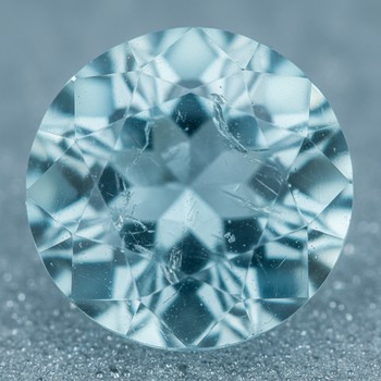 Pale aquamarine with icy glow