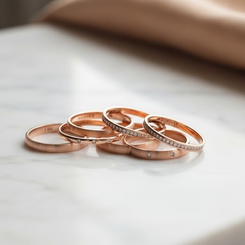 Rose-gold bands