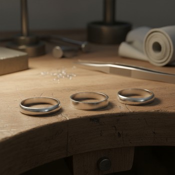 Different ring band profiles in a row