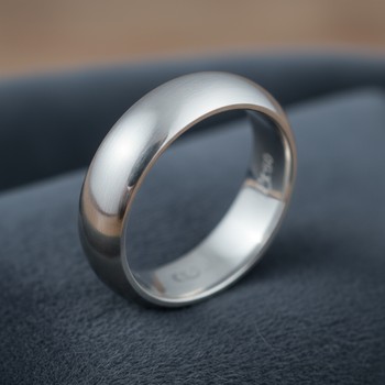 Platinum ring under bright sky