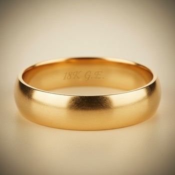 Yellow gold pendant in afternoon light