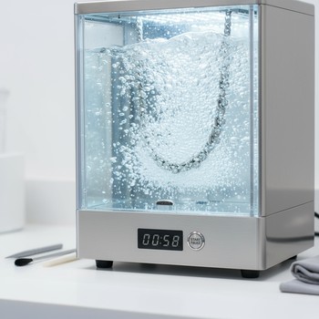 Ultrasonic cleaner with basket
